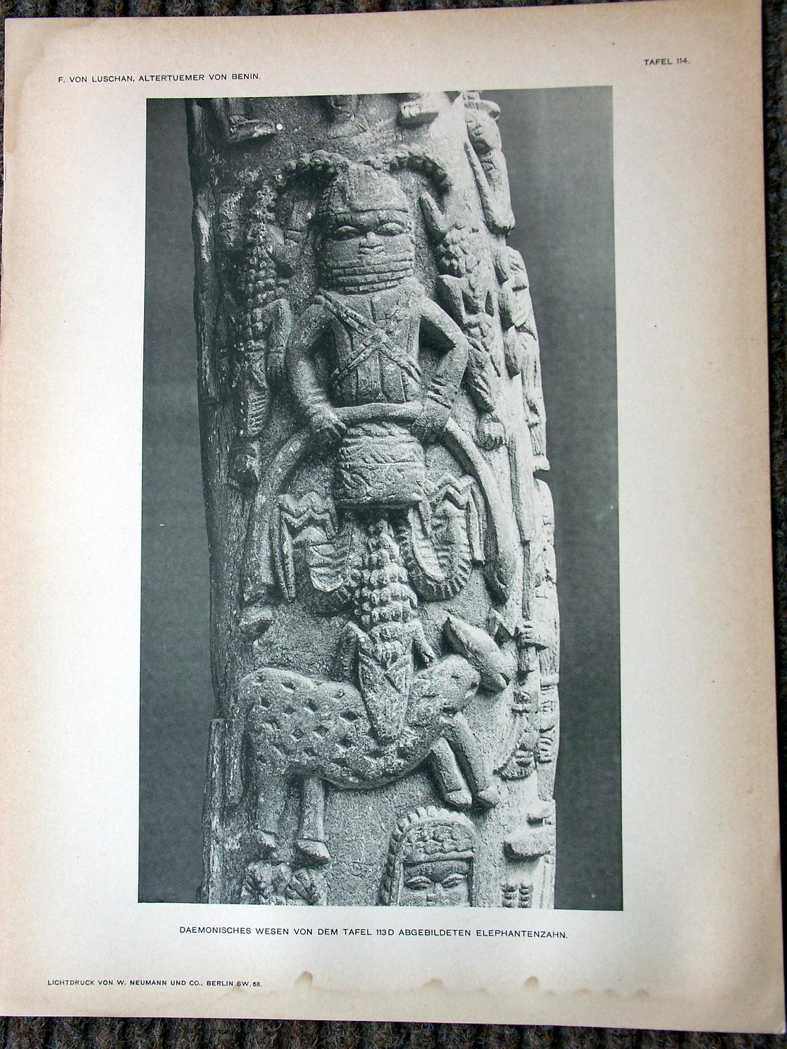 zz-lusc19,tafel 114 benin nigeria,elfenbein-ahnenhorn